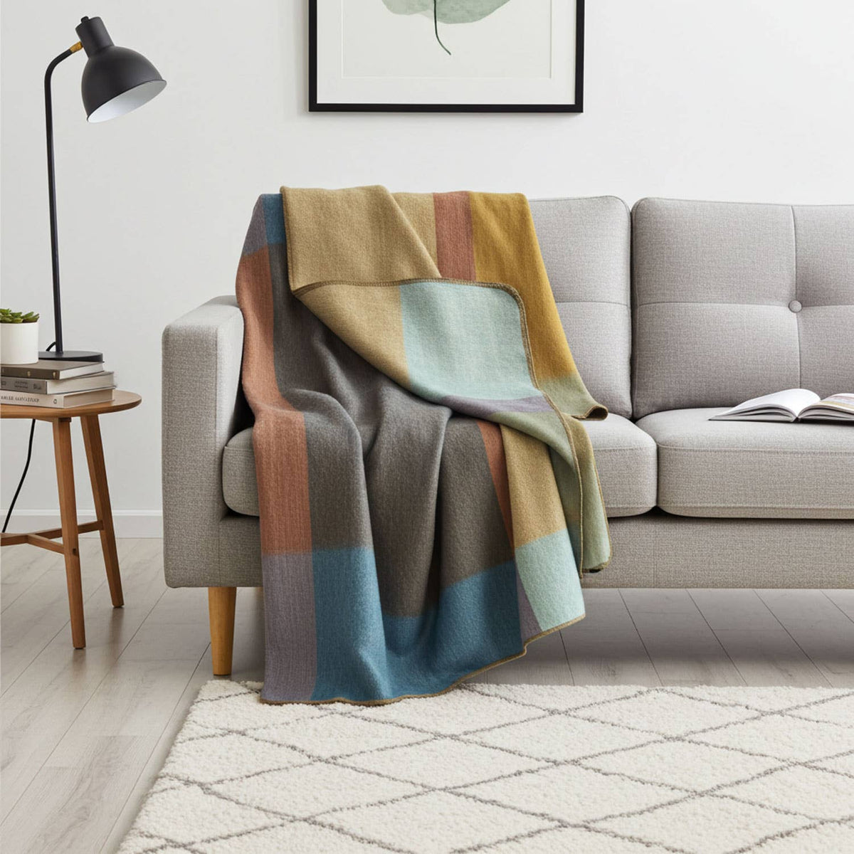 Alpaca Throw Blanket - Prism