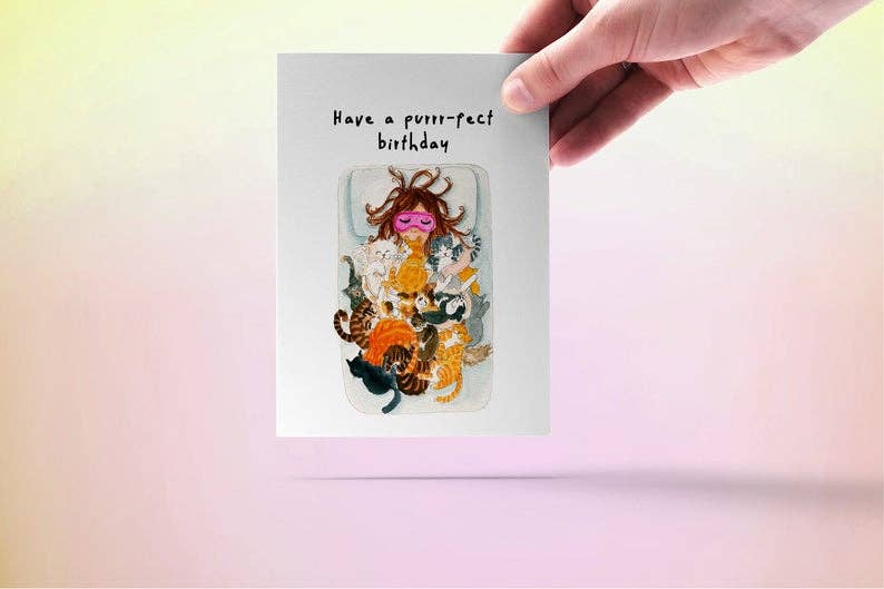 Crazy Cat Lady - Funny Birthday Card