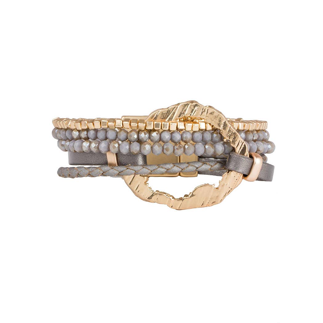 Earthly Flow Leather Bracelet