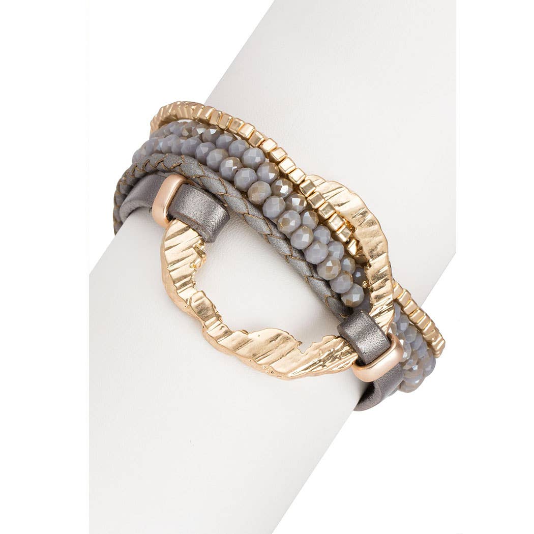 Earthly Flow Leather Bracelet