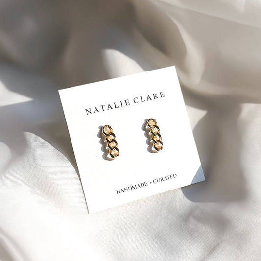 Gold Chain Studs