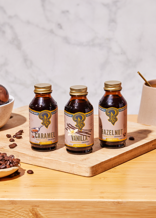 Coffee Syrups - Vanilla, Hazelnut, Caramel Gift Set