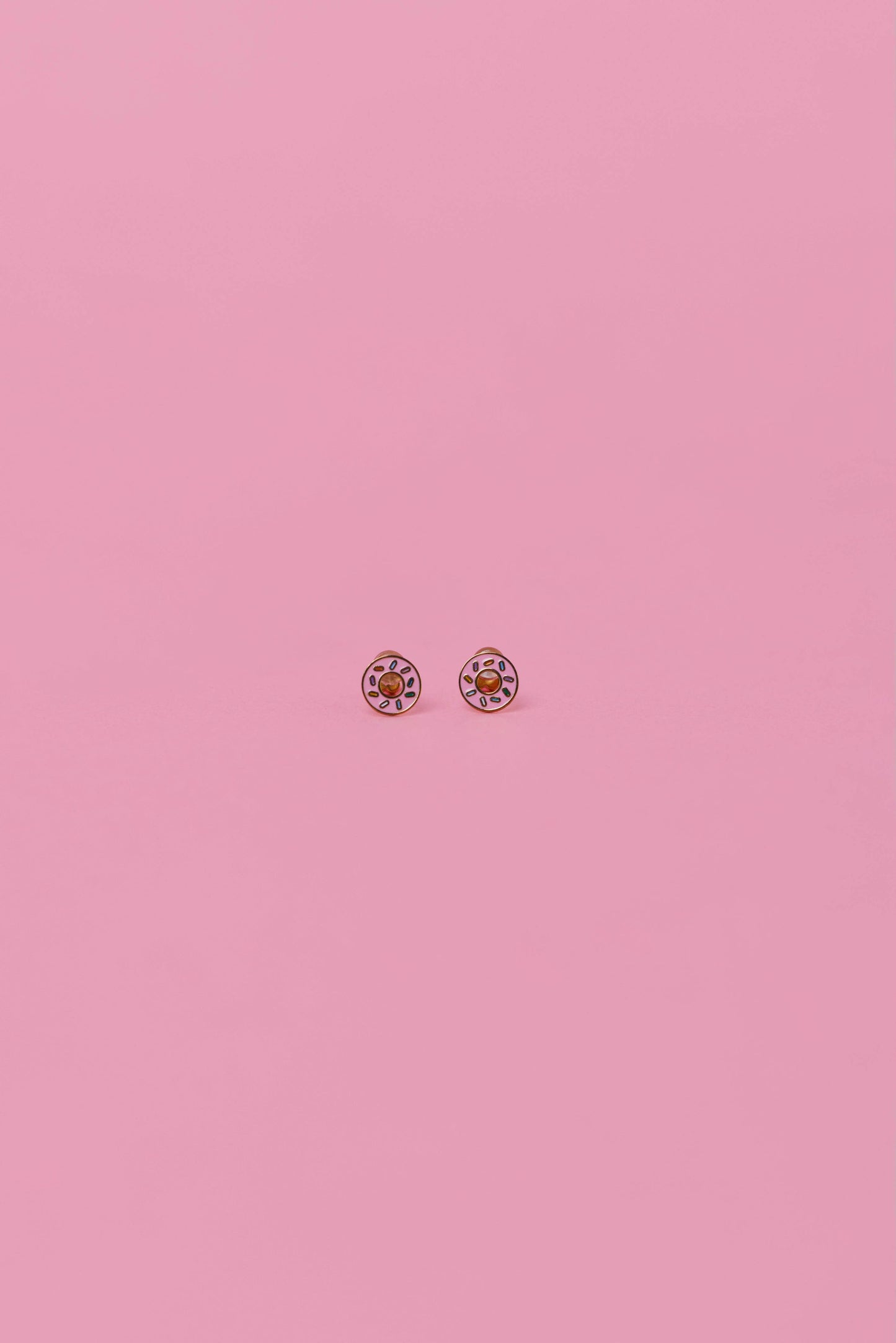 Donut Flat Back Kids Earrings