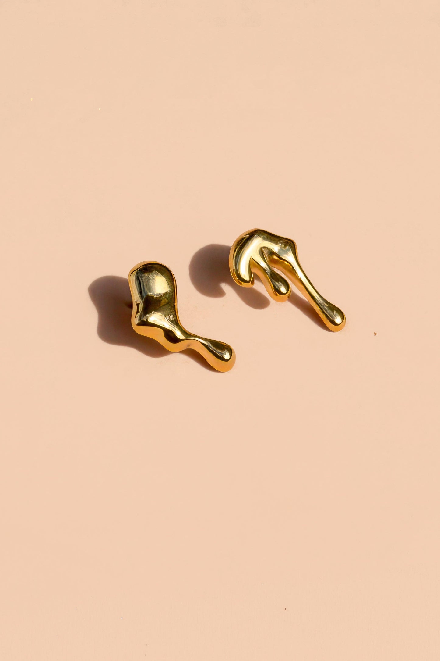 Molten Studs - 18K Gold Plated