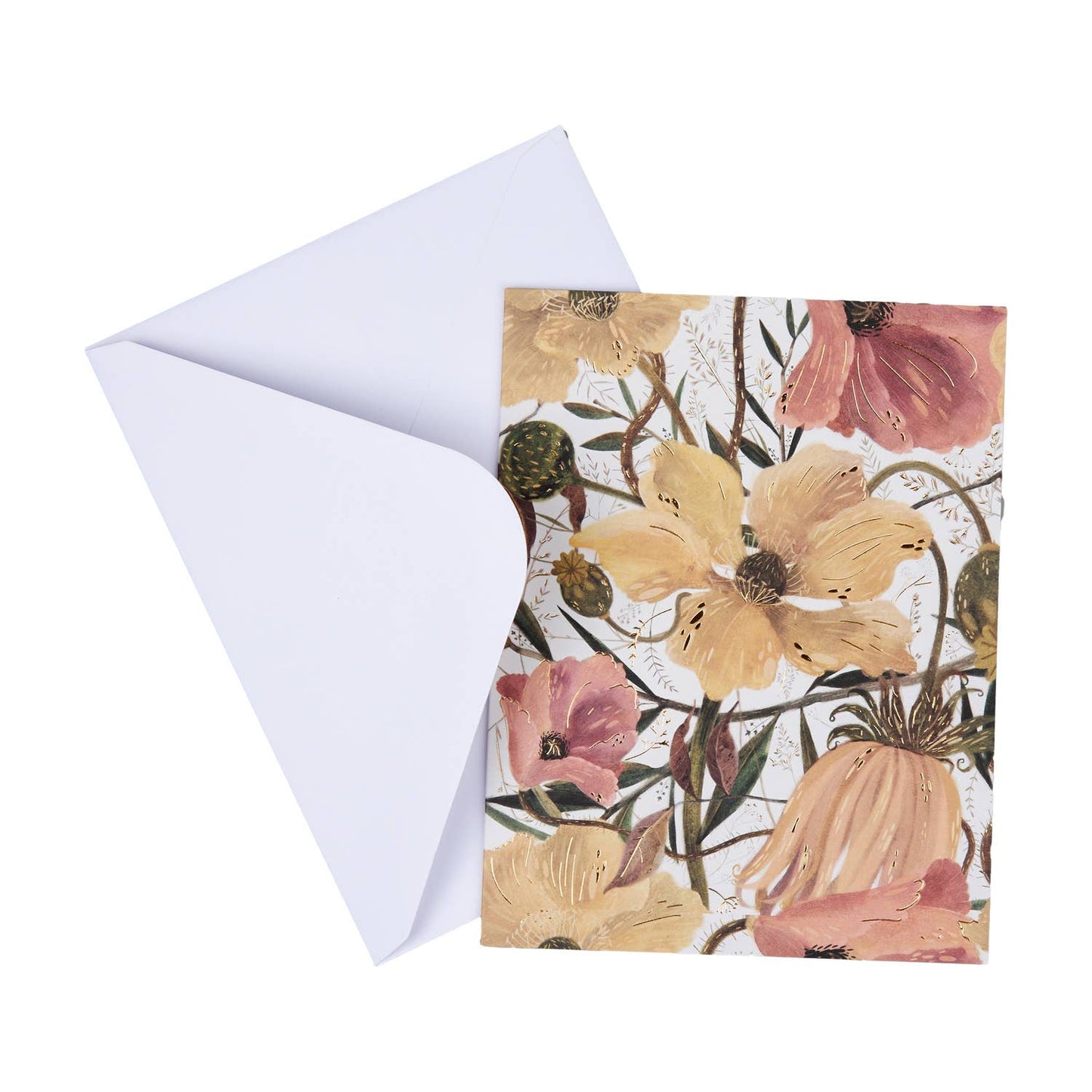 Greens and Flowers Notecards - Set of 16