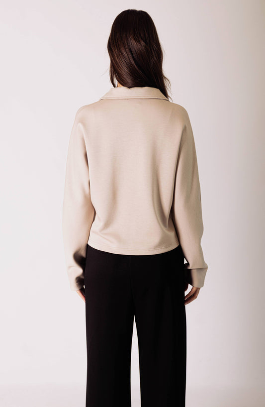Butter Modal Quarter Zip Top