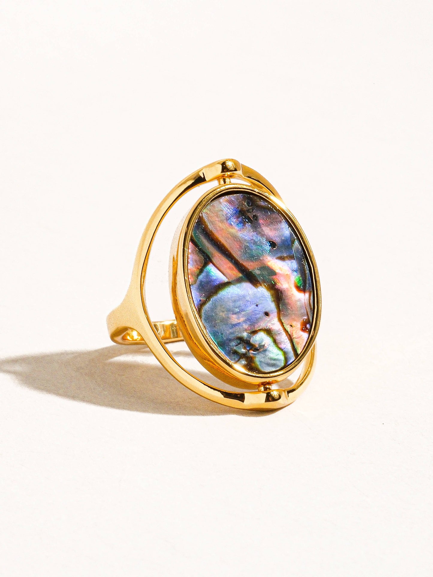 Violette Double-Sided Shell Ring