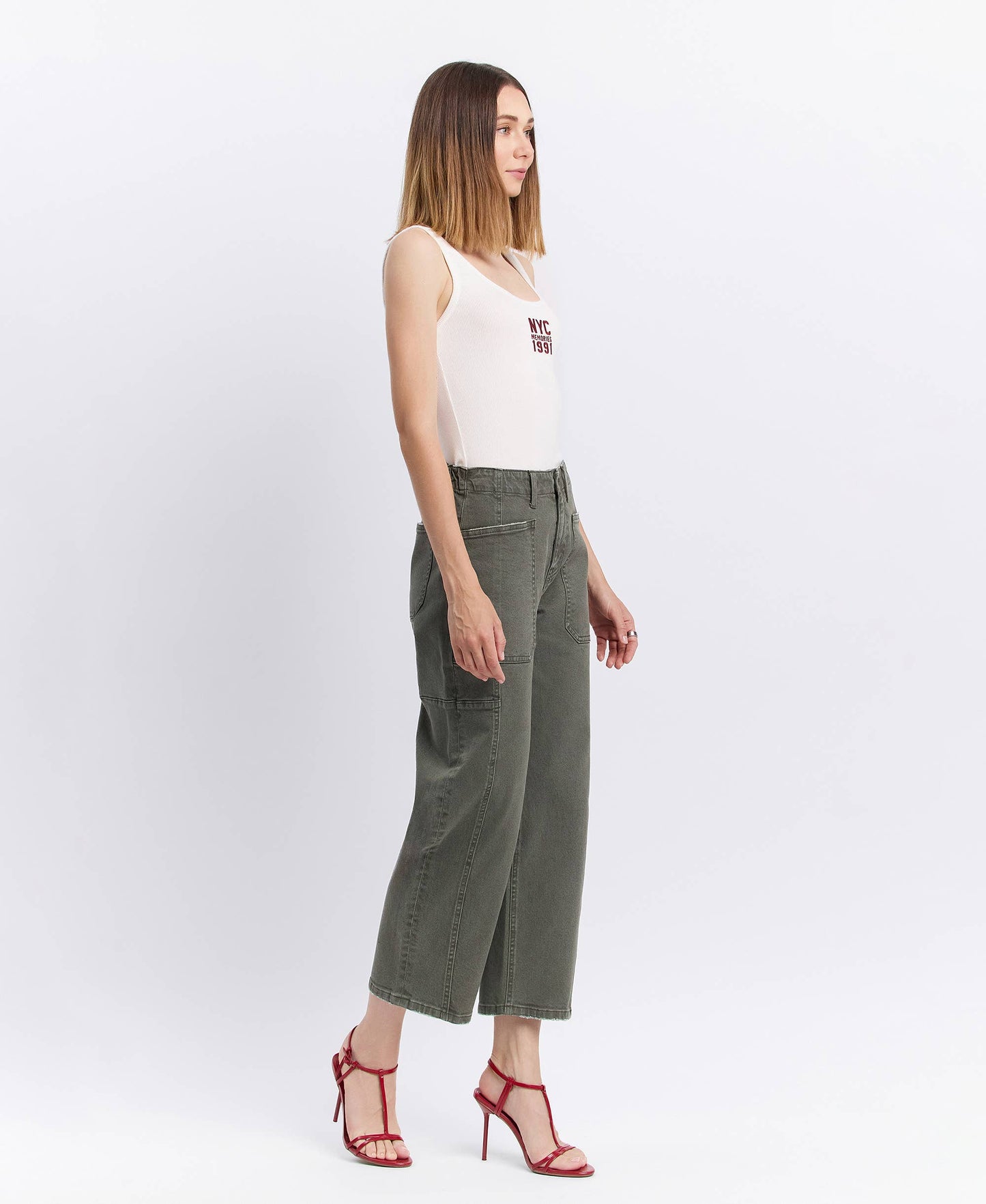 FLYING MONKEY Olivia High Rise Barrel Jean