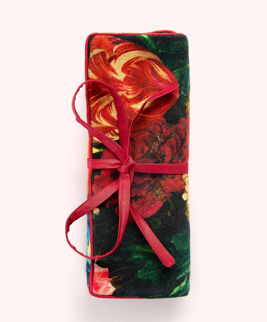 Jewelry Roll - Opulant Florals, Chocolate