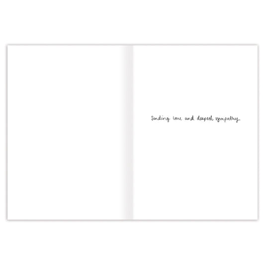 No Words Sympathy Card