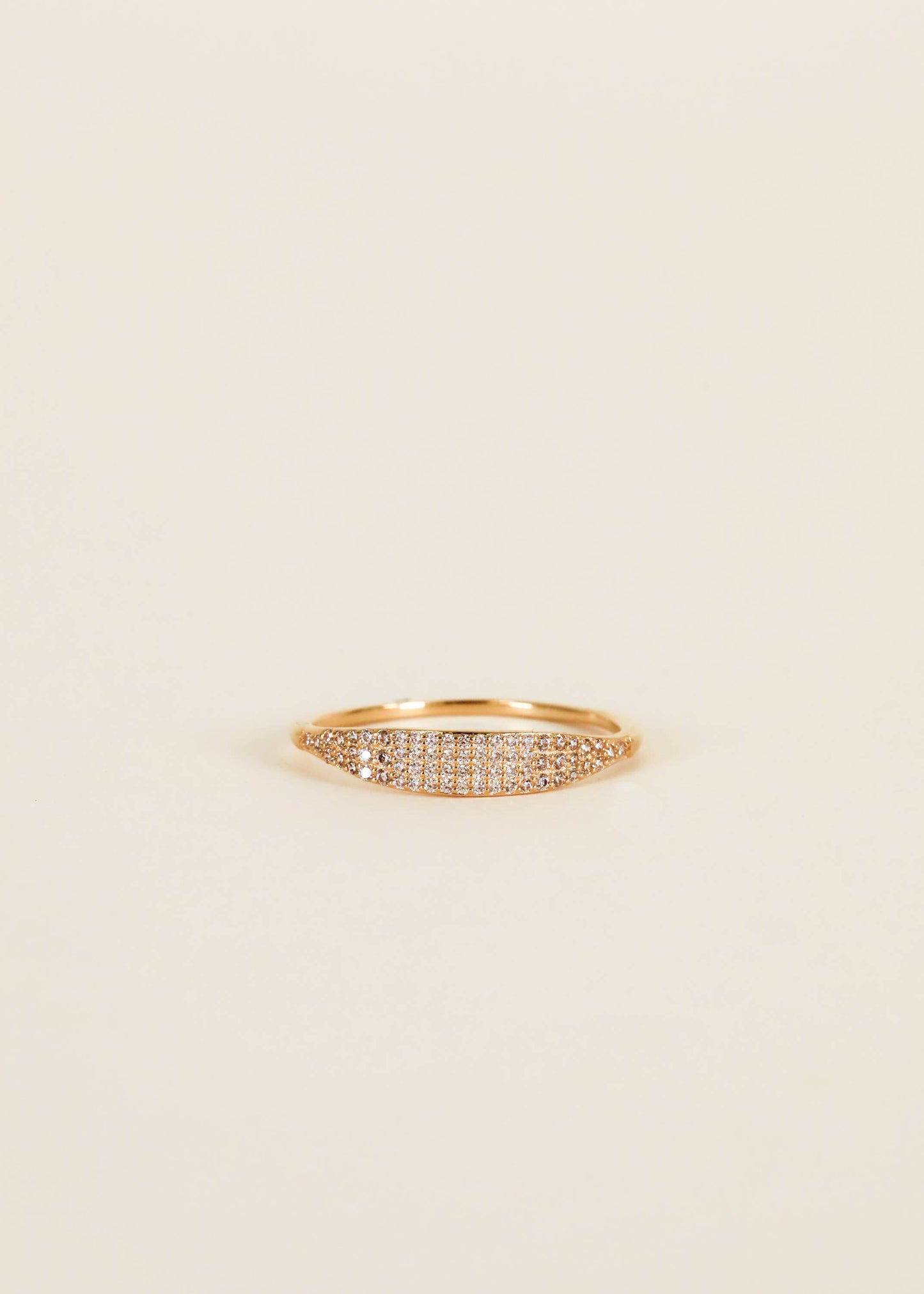 Tapered Pave Ring