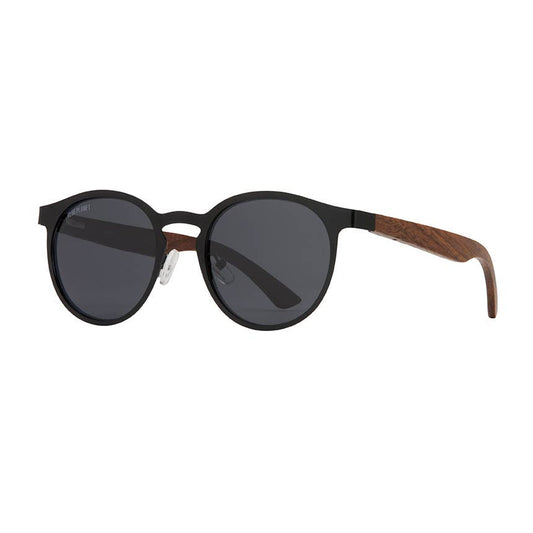 Aren - Matte Onyx / Walnut Wood + Smoke Polarized Lens