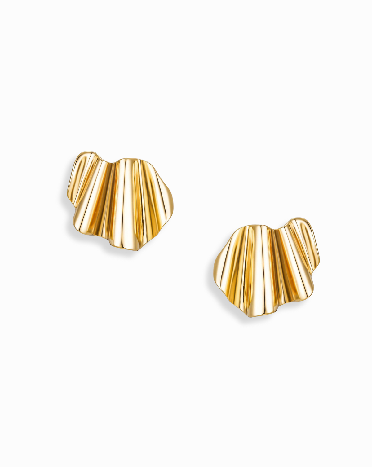 Mari Statement Studs - Yellow Gold