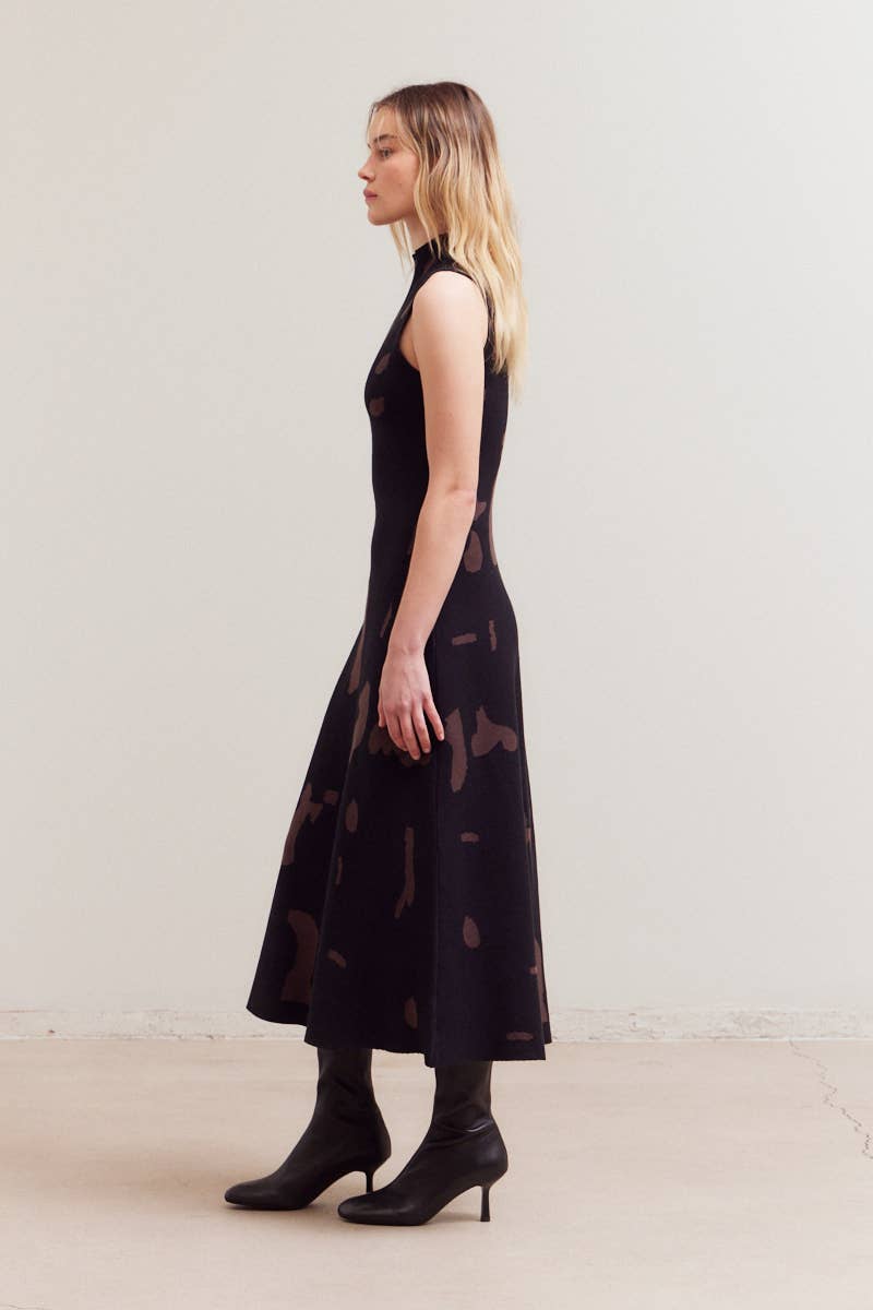 Catherine Fitted Knit Maxi Dress