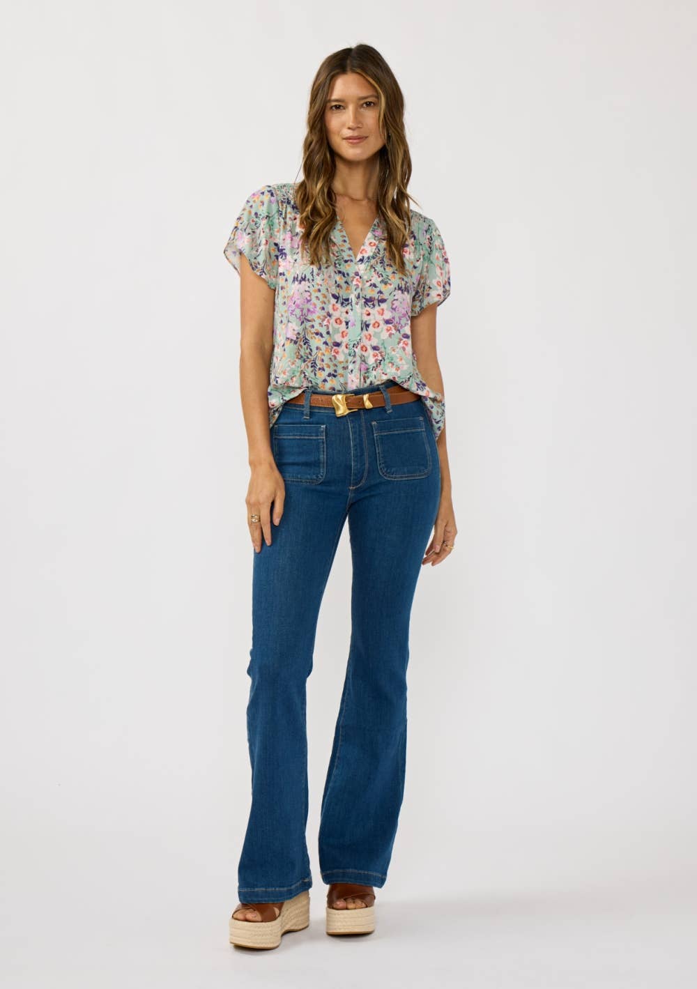 Flutter Sleeve Spring Top