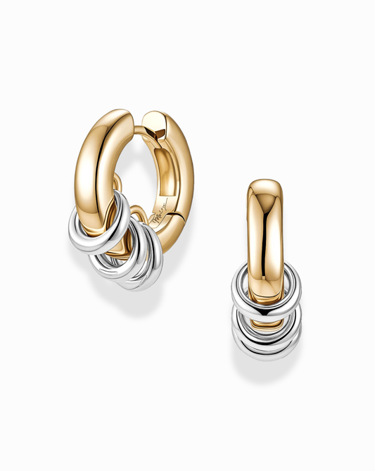 Grande Levi Huggies - Mixed Metal