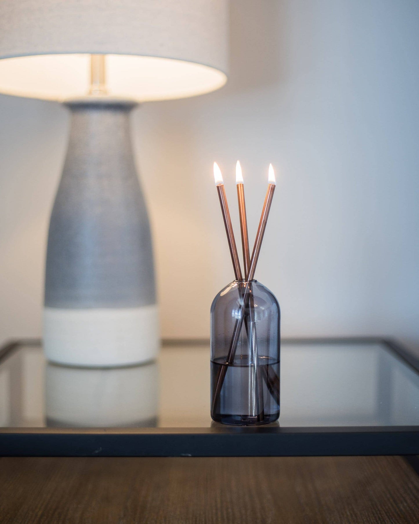 Moonlight Glass Vase for Everlasting Candles