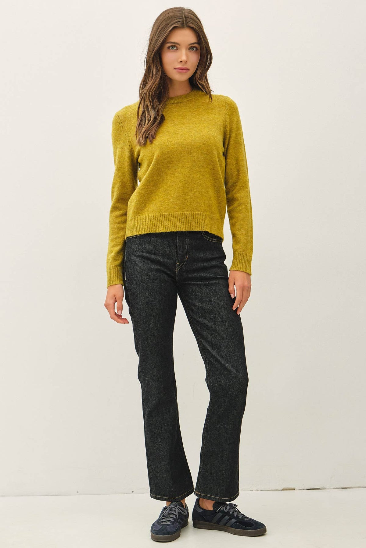 Wool Blend Crewneck Sweater