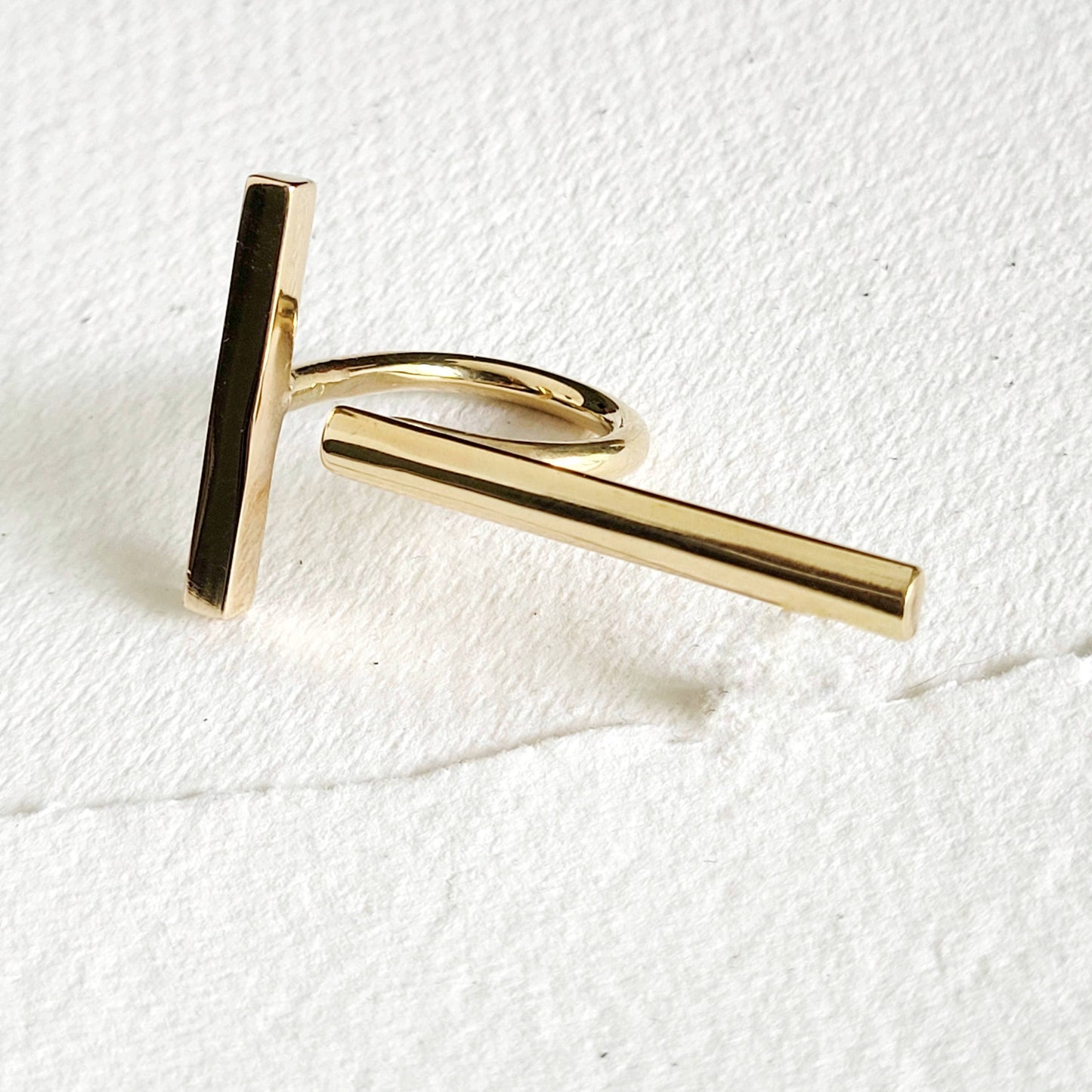 Handcrafted Double Bar Ring