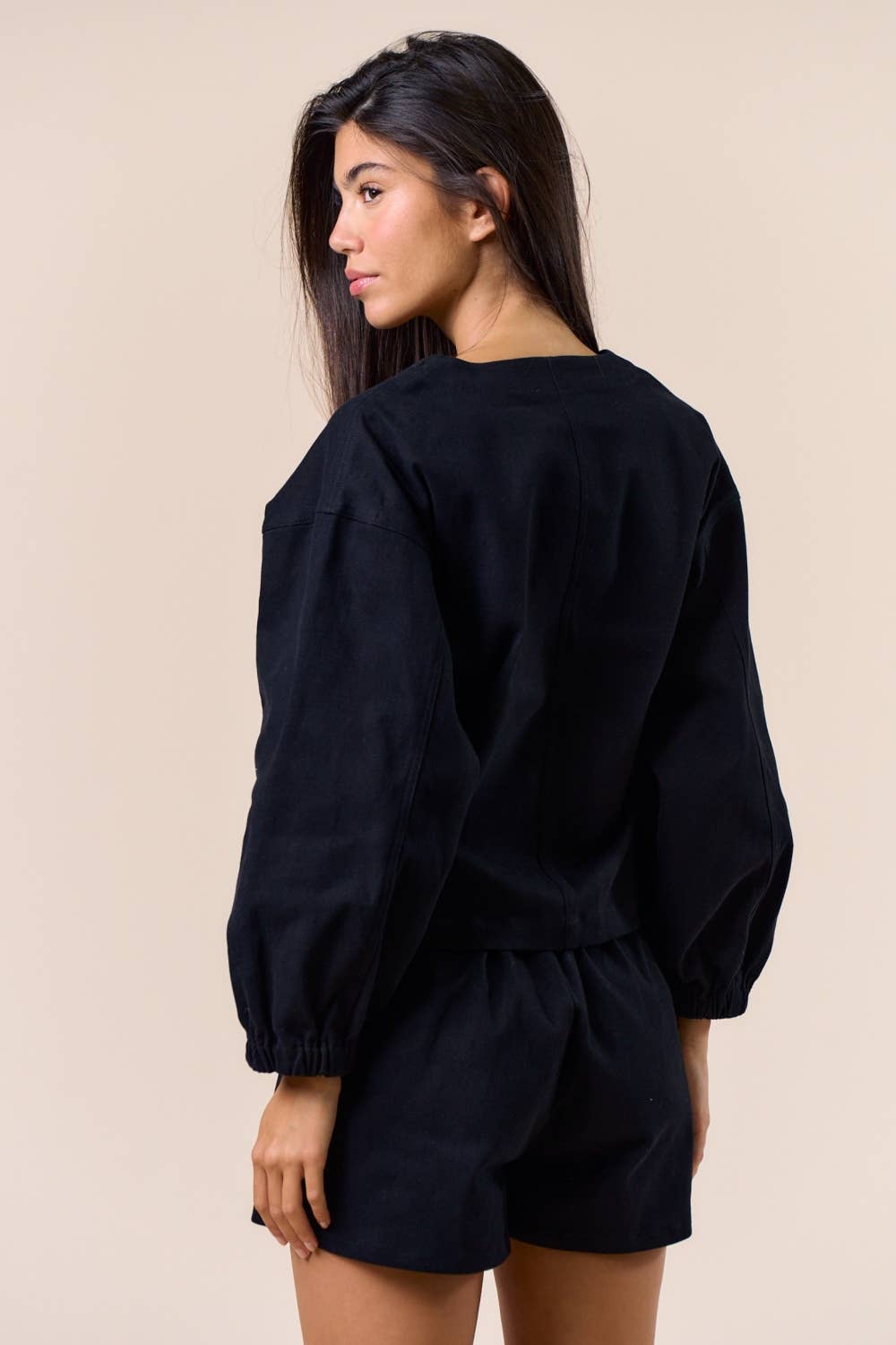 Gold Embroidered Button Down Top