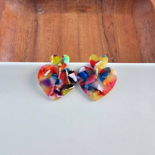 Darling Heart Earrings - Fiesta