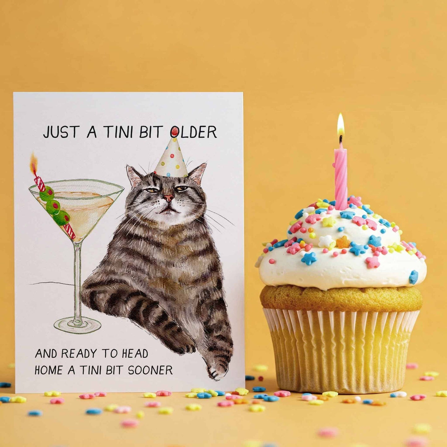 Tini Bit Older - Funny Birthday Card