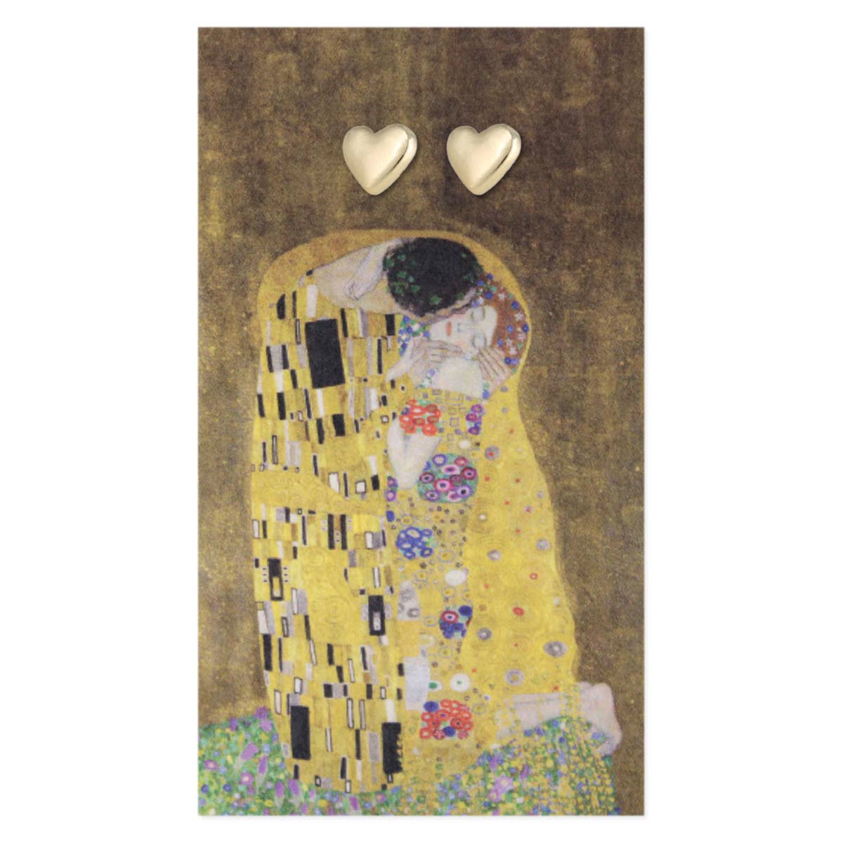 The Kiss Fine Art Heart Earrings