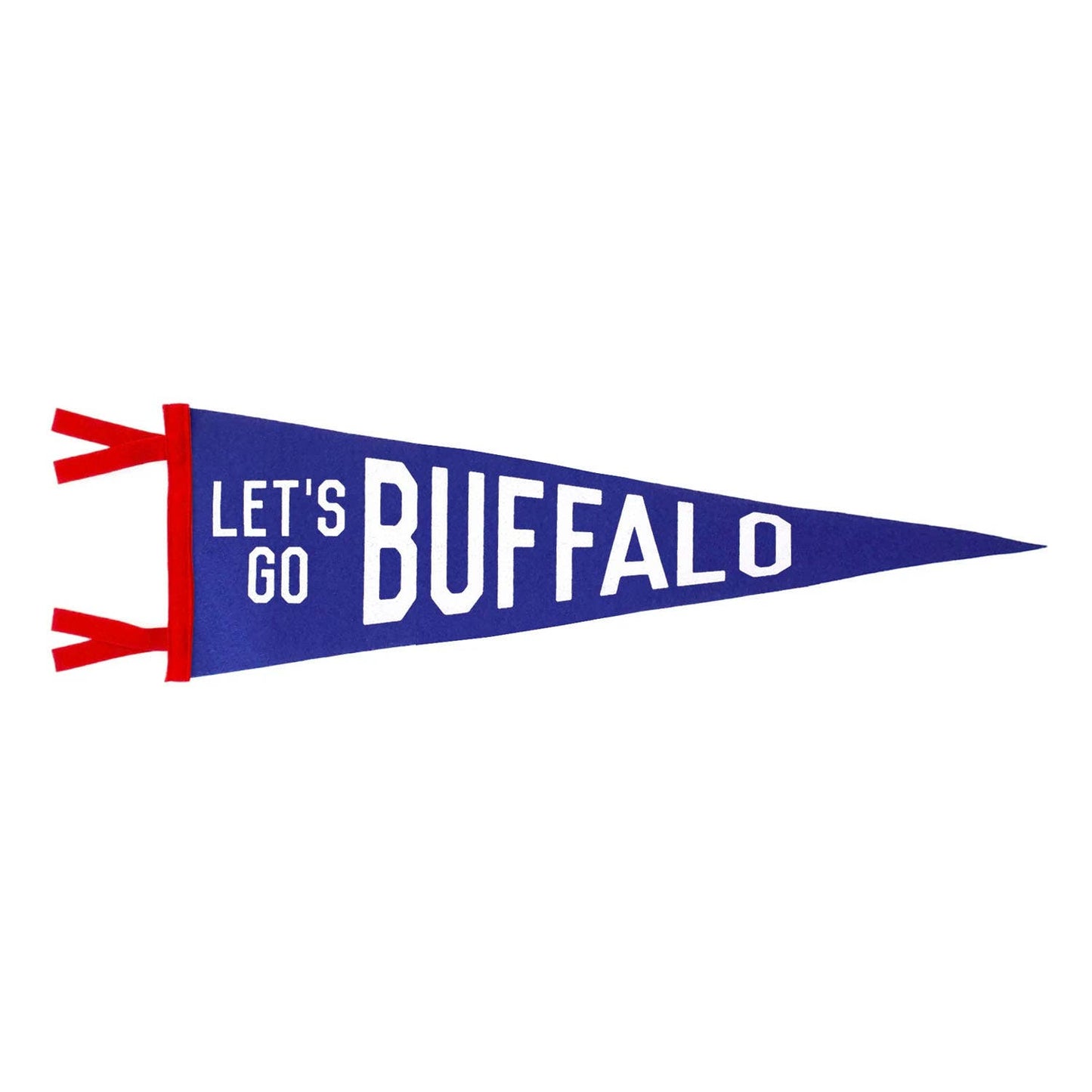 Let's Go Buffalo Pennant (Blue and Red)