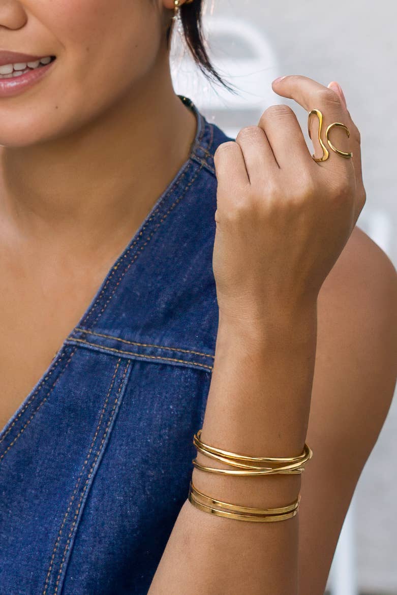 Side by Side Ring - Gold or Silver