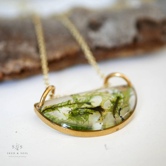 Mossy Luna Necklace