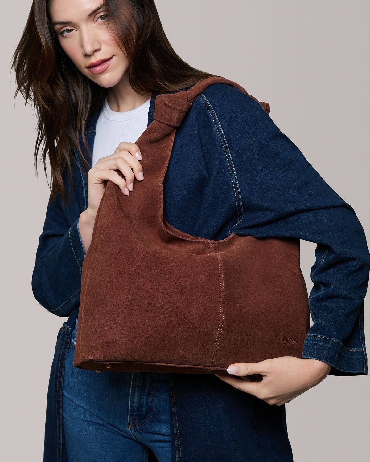 Gables Hobo - Cordovan Suede