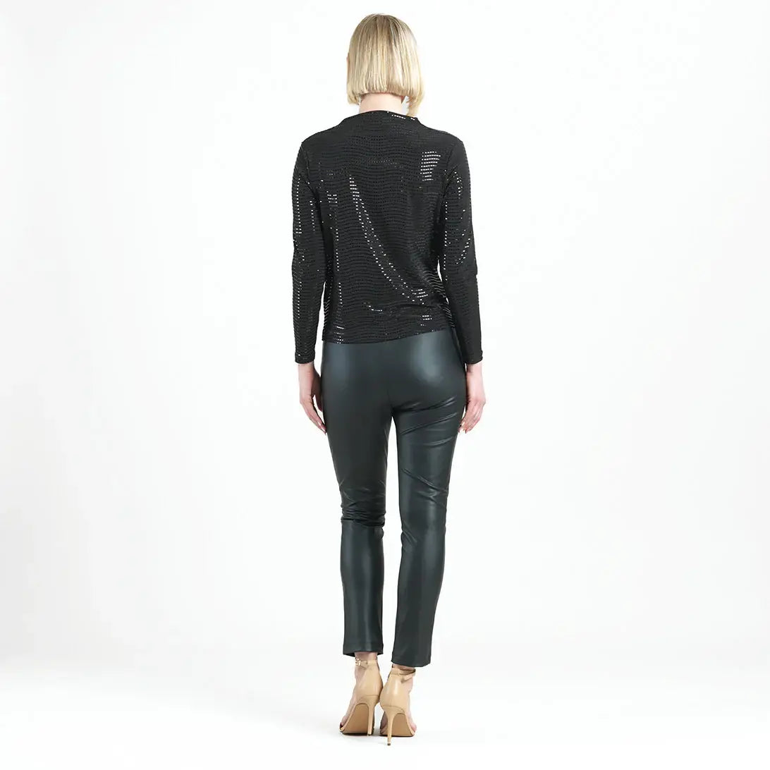 Shimmer Side Draped Top