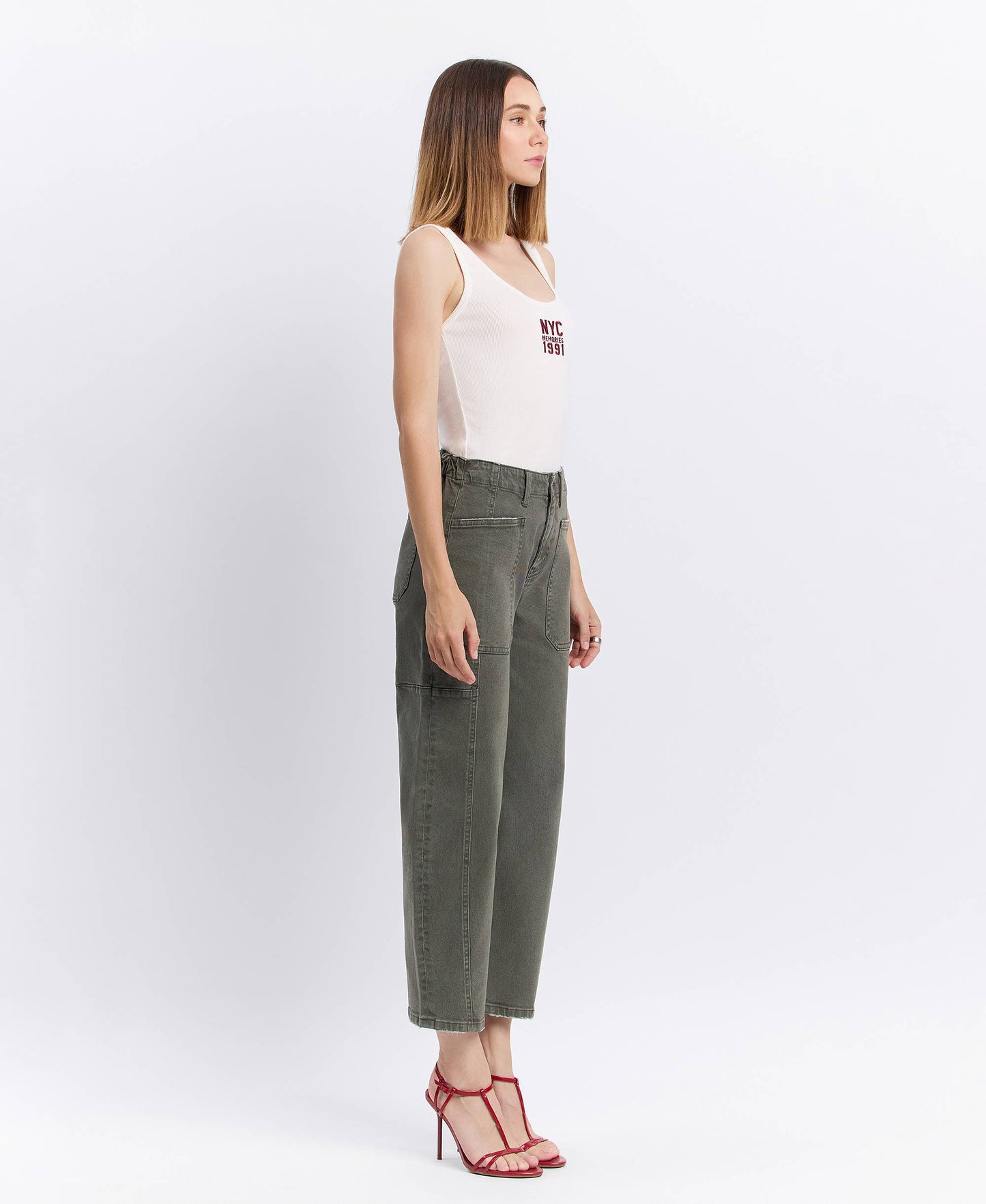 FLYING MONKEY Olivia High Rise Barrel Jean