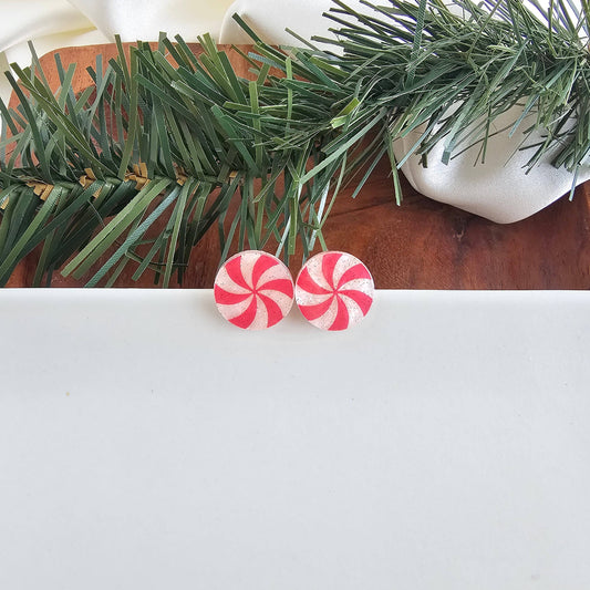 Peppermint Stud Earrings