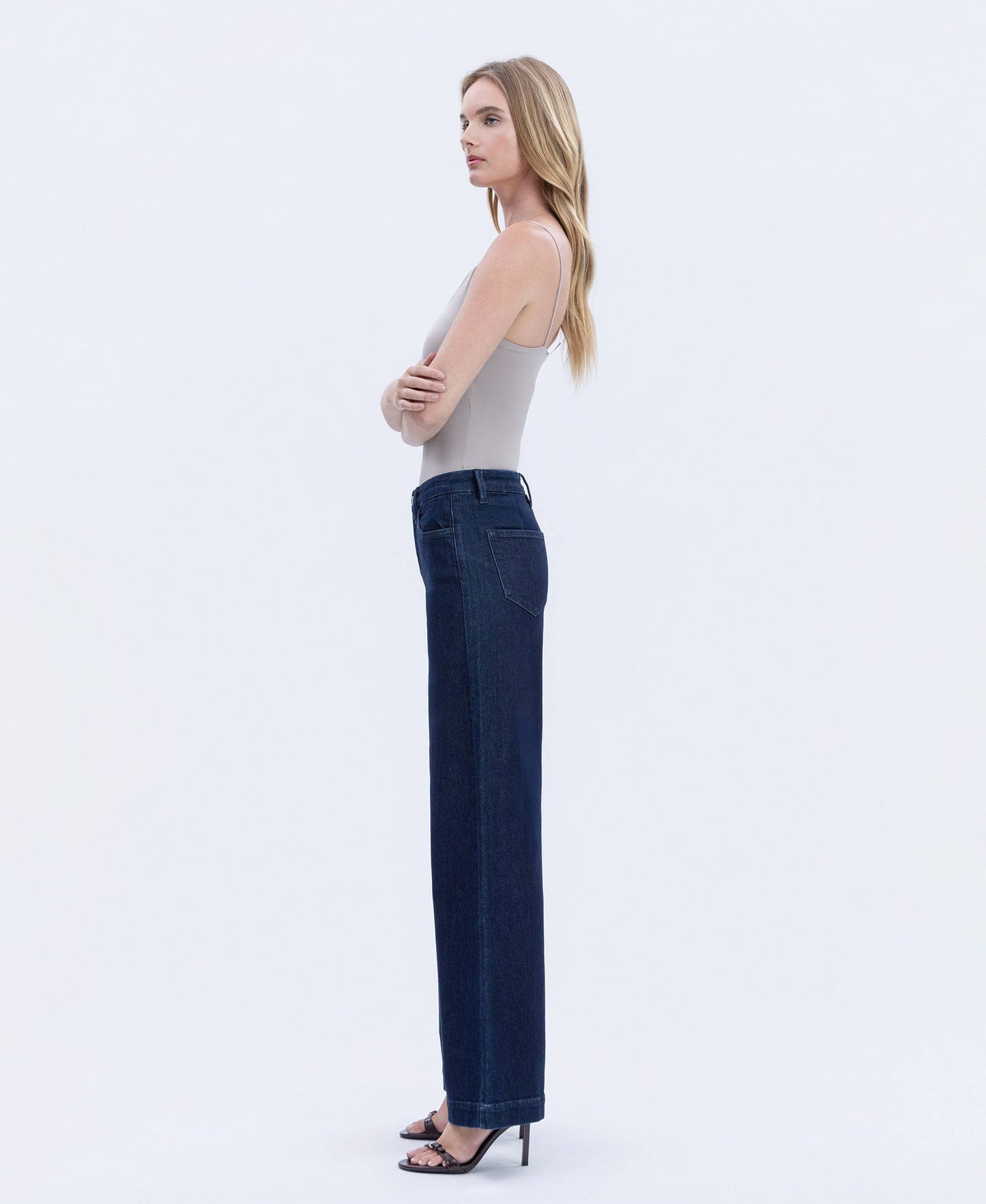 FLYING MONKEY Wide Leg Trouser Jeans
