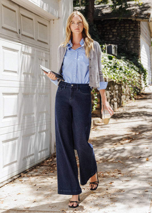 FLYING MONKEY Wide Leg Trouser Jeans