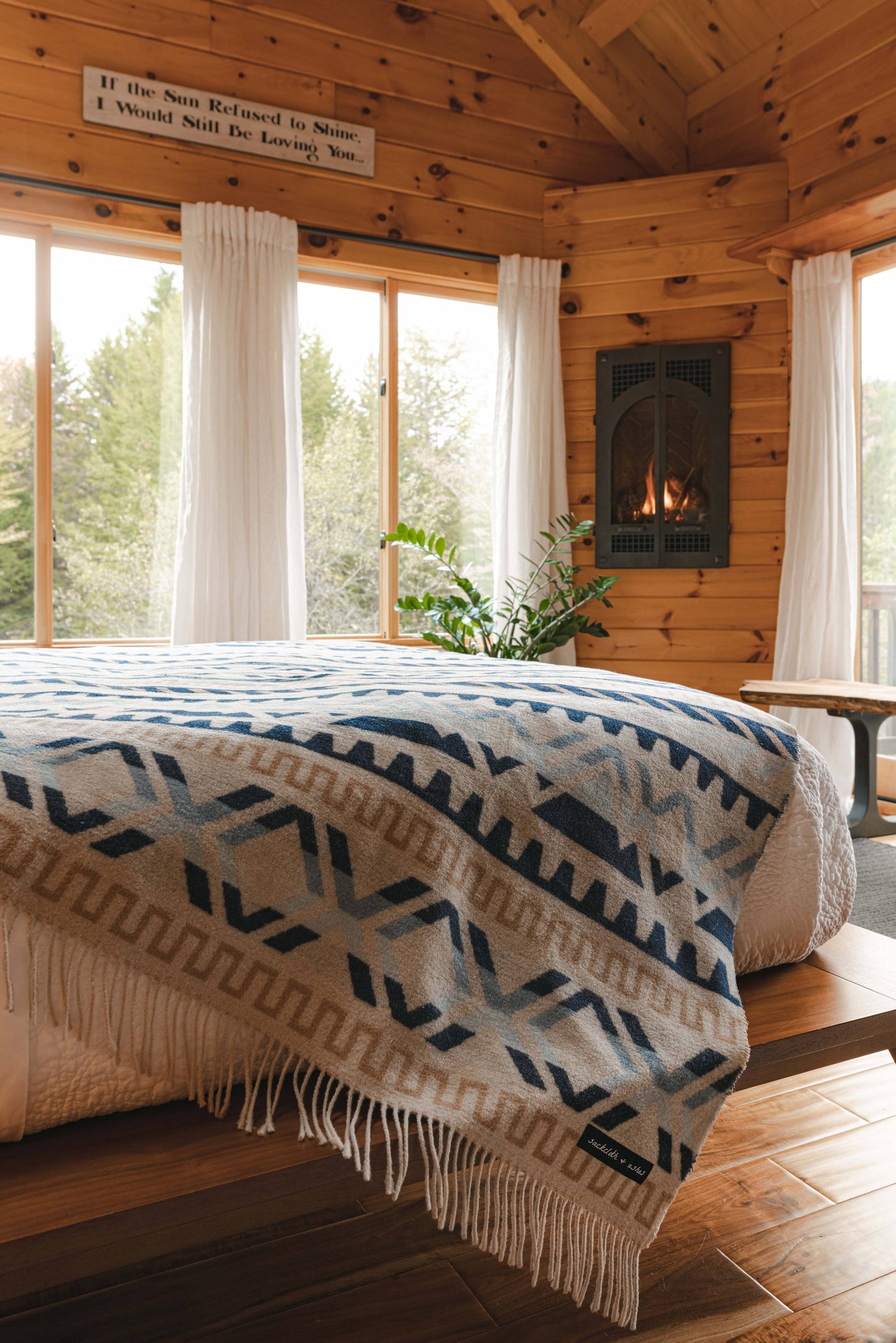 Ridgeline Alps Recycled Wool Throw Blanket