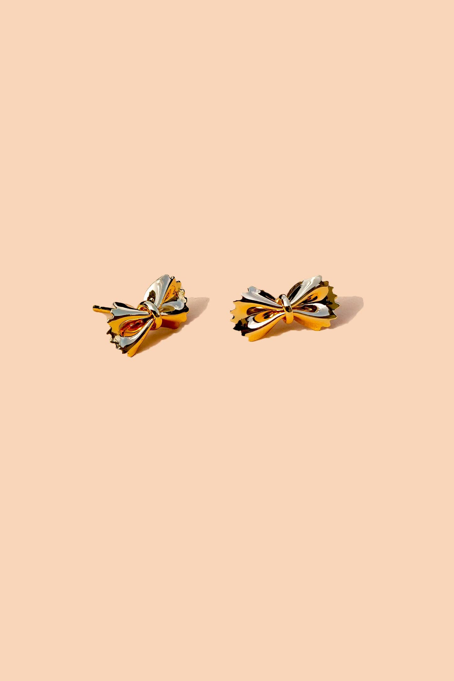Bow Tie Pasta Stud Earrings