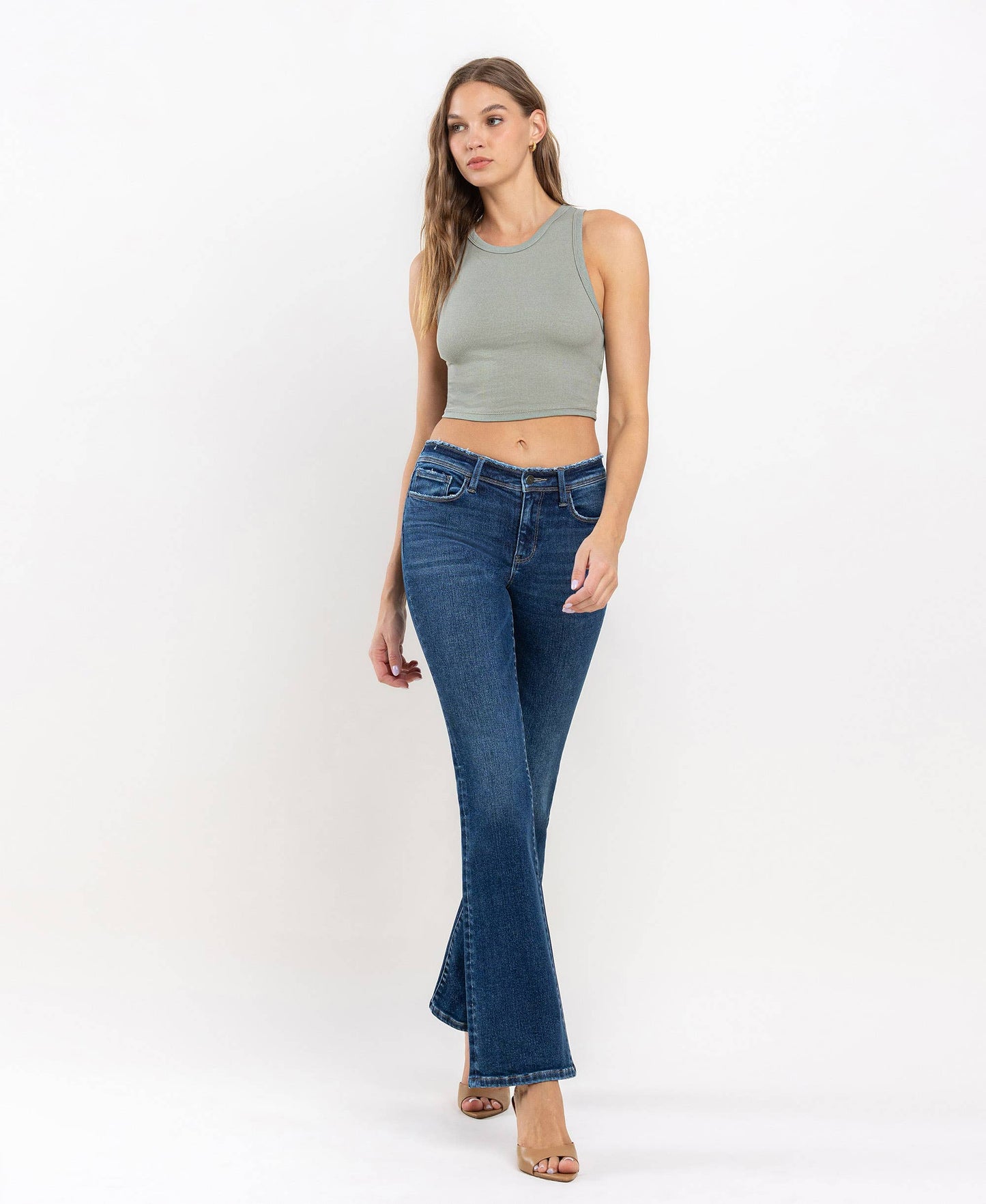 VERVET - Mid Rise Bootcut Jeans