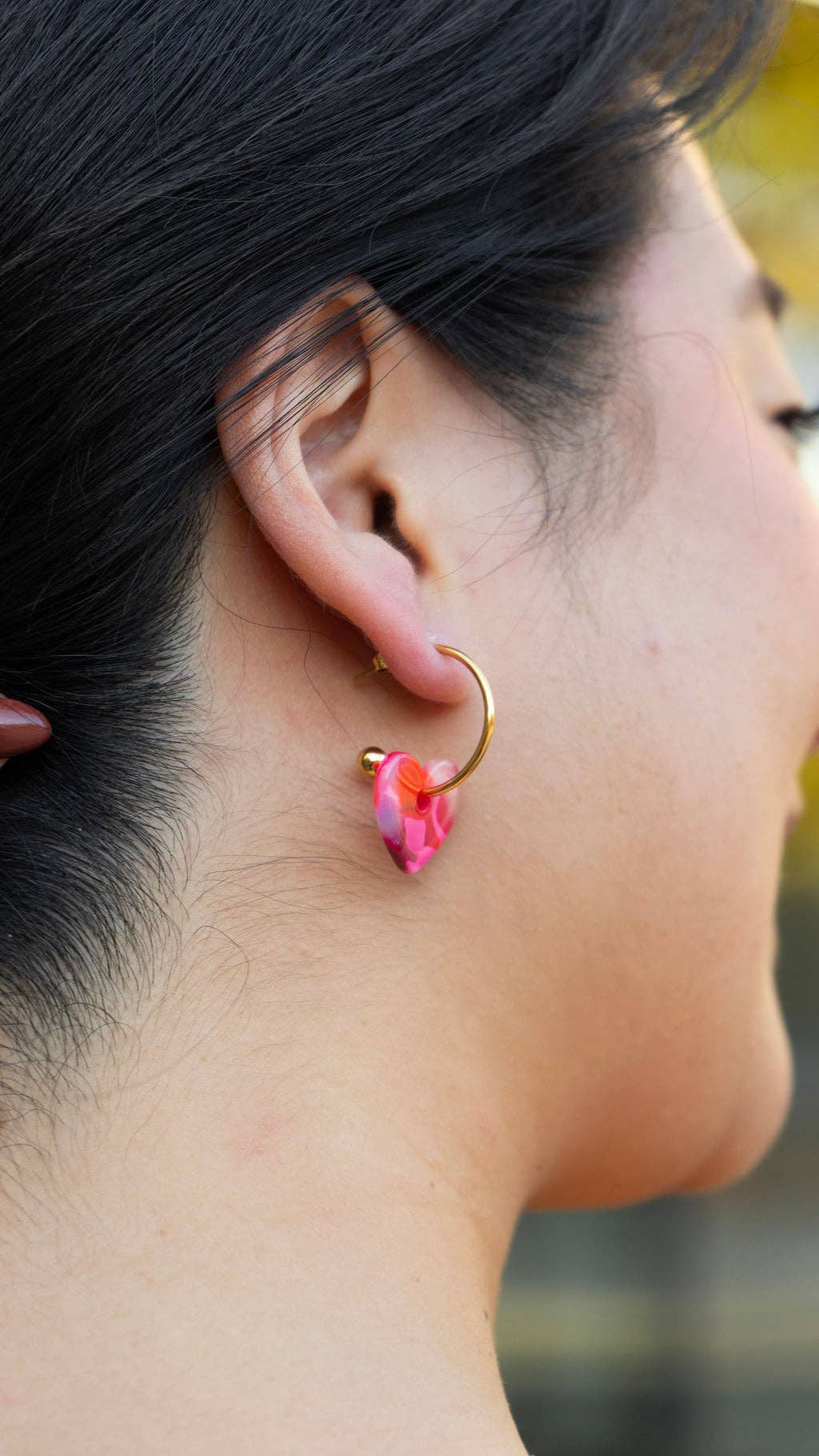 Sweetheart Hoops - Tickled Pink