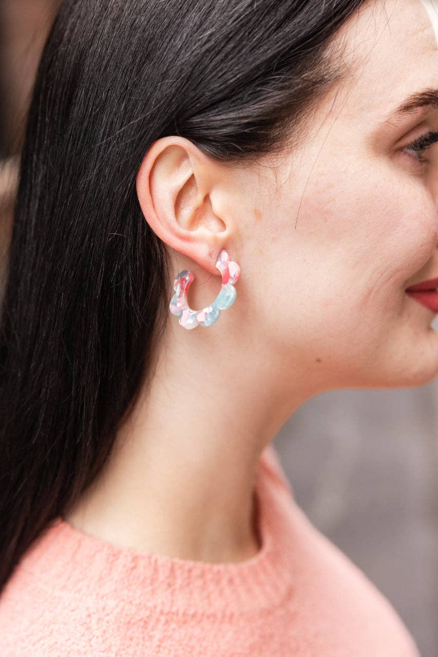 Flora Hoops - Secret Garden // Jewelry, Earrings, Flower