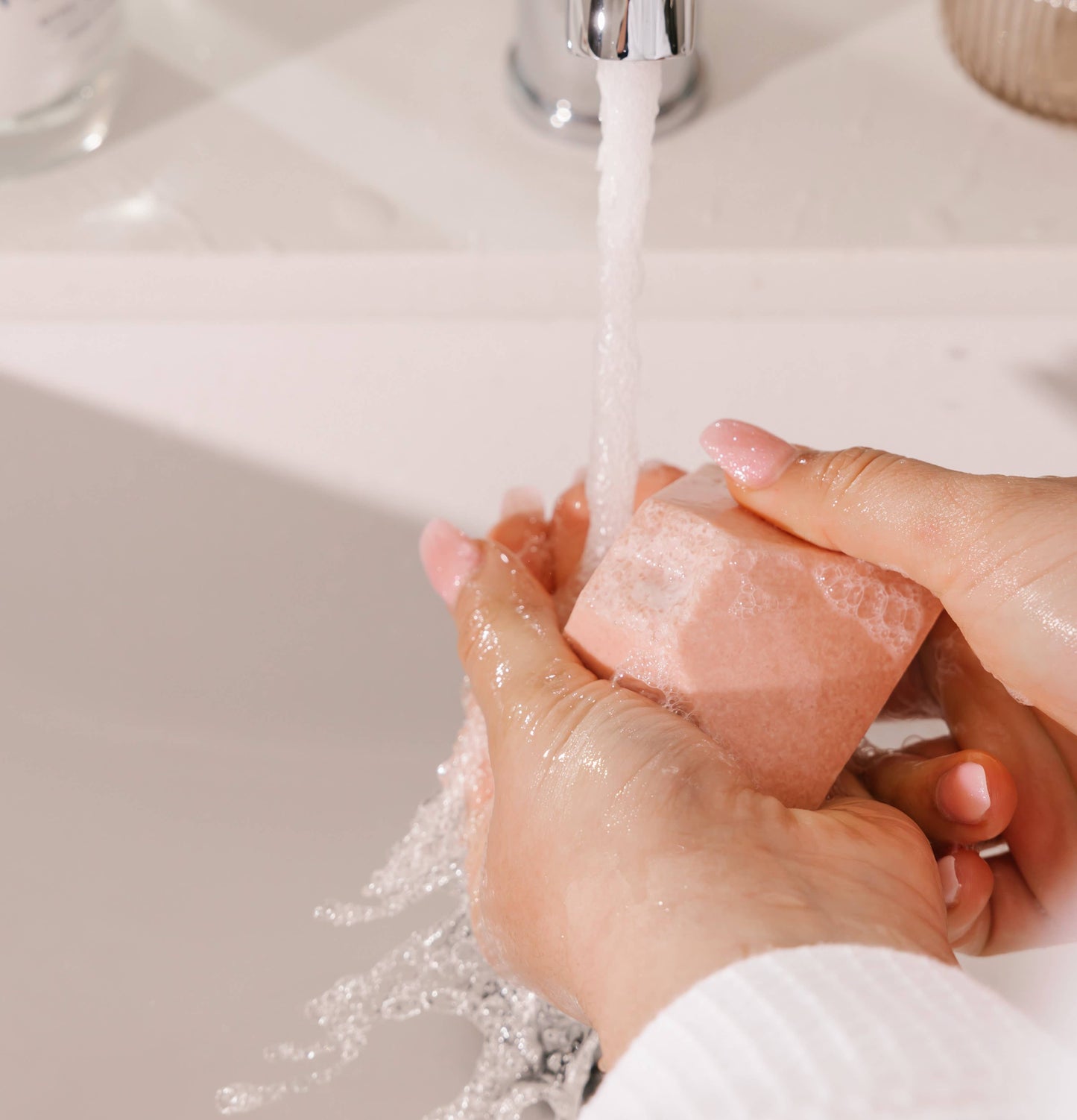 Rose Quartz Soap | Lavender & Pink Grapefruit