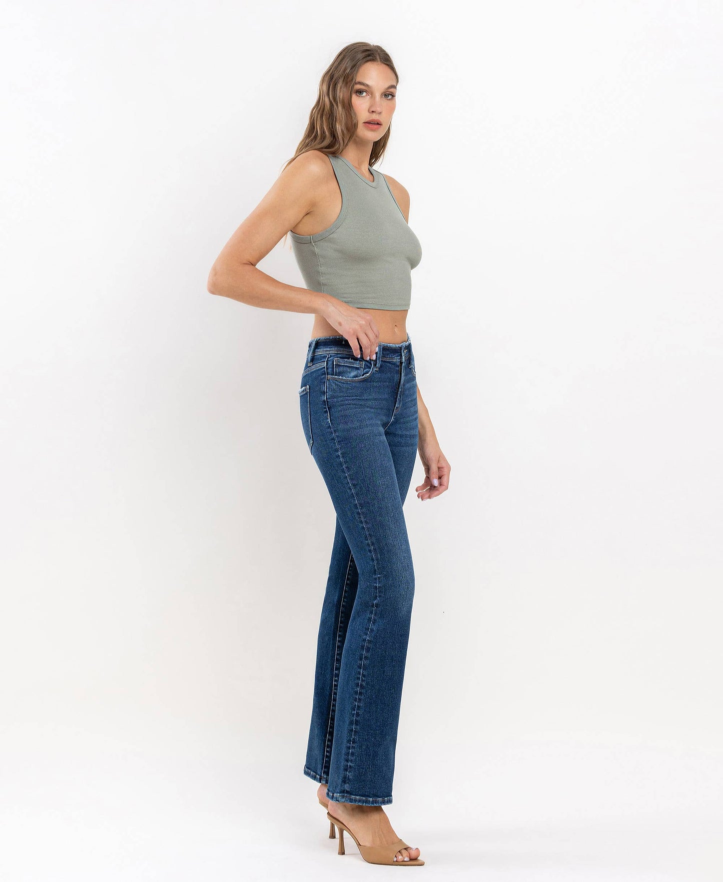 VERVET - Mid Rise Bootcut Jeans