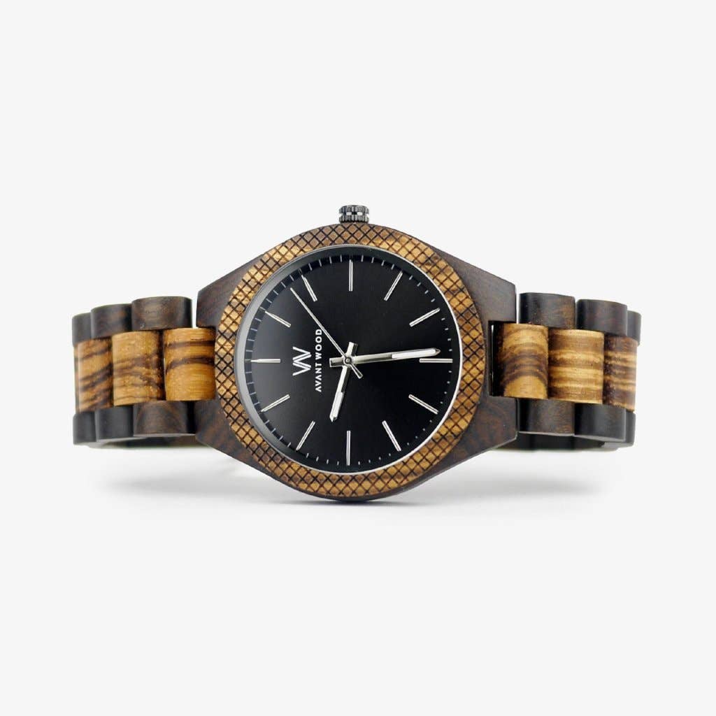 Zebra Wood - Obsidian Black - Men's Watch