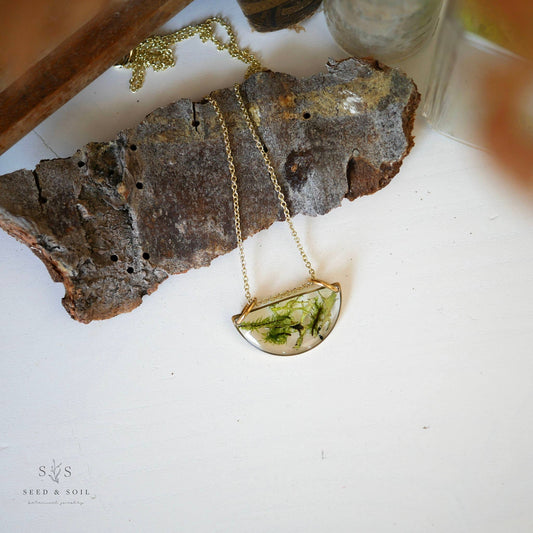 Mossy Luna Necklace