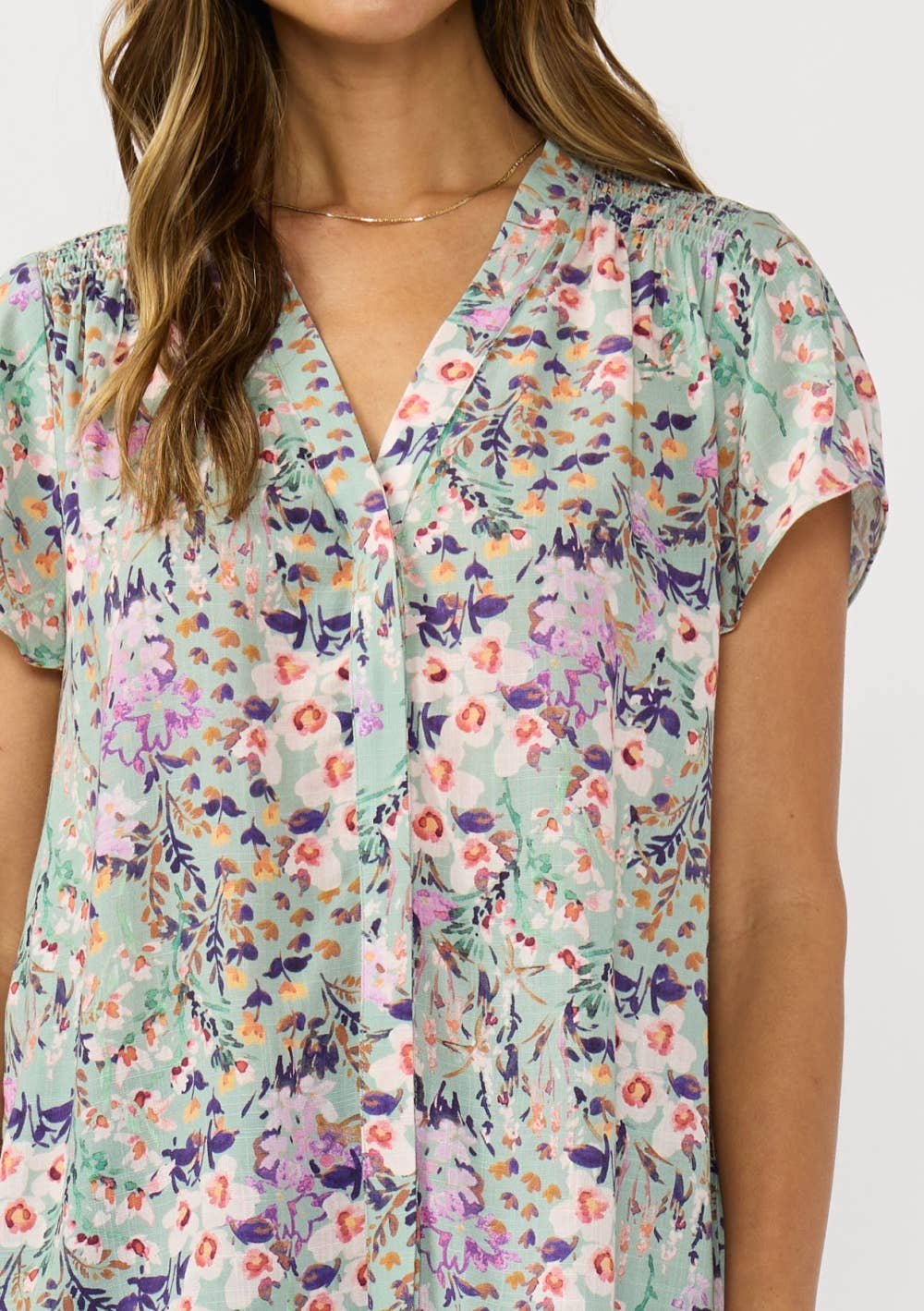 Flutter Sleeve Spring Top