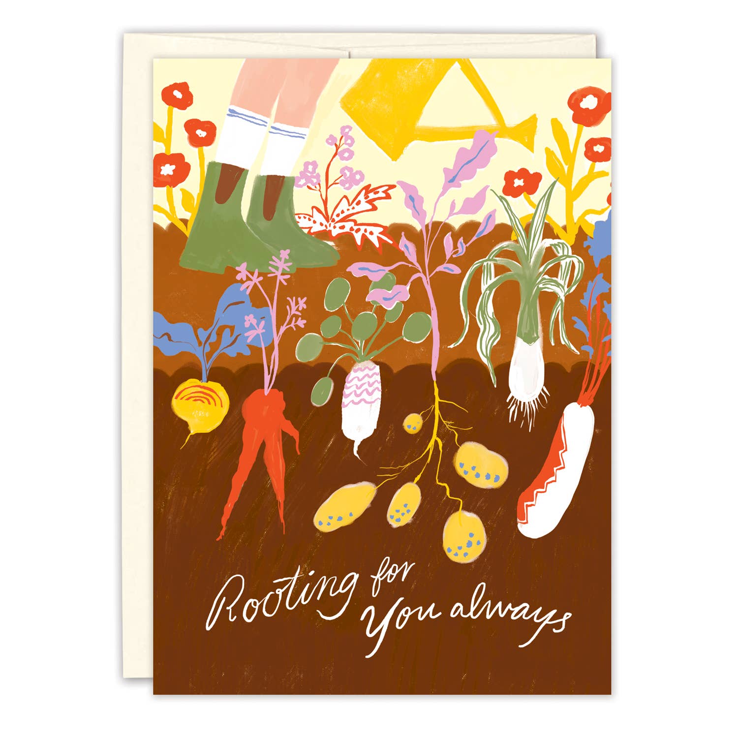 Rooting For You Encouragement Card – Art Cloth & Craft