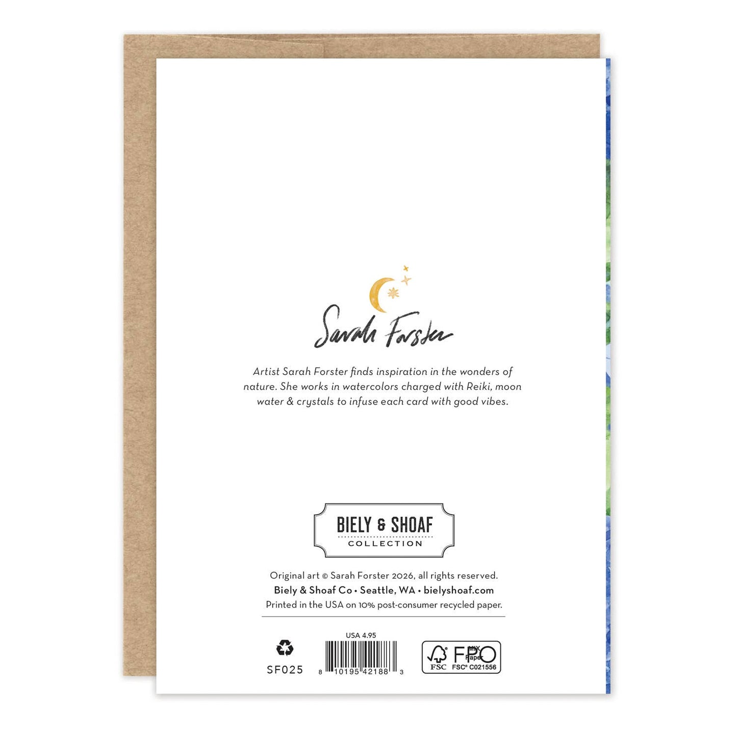 Hydrangea Wedding Card
