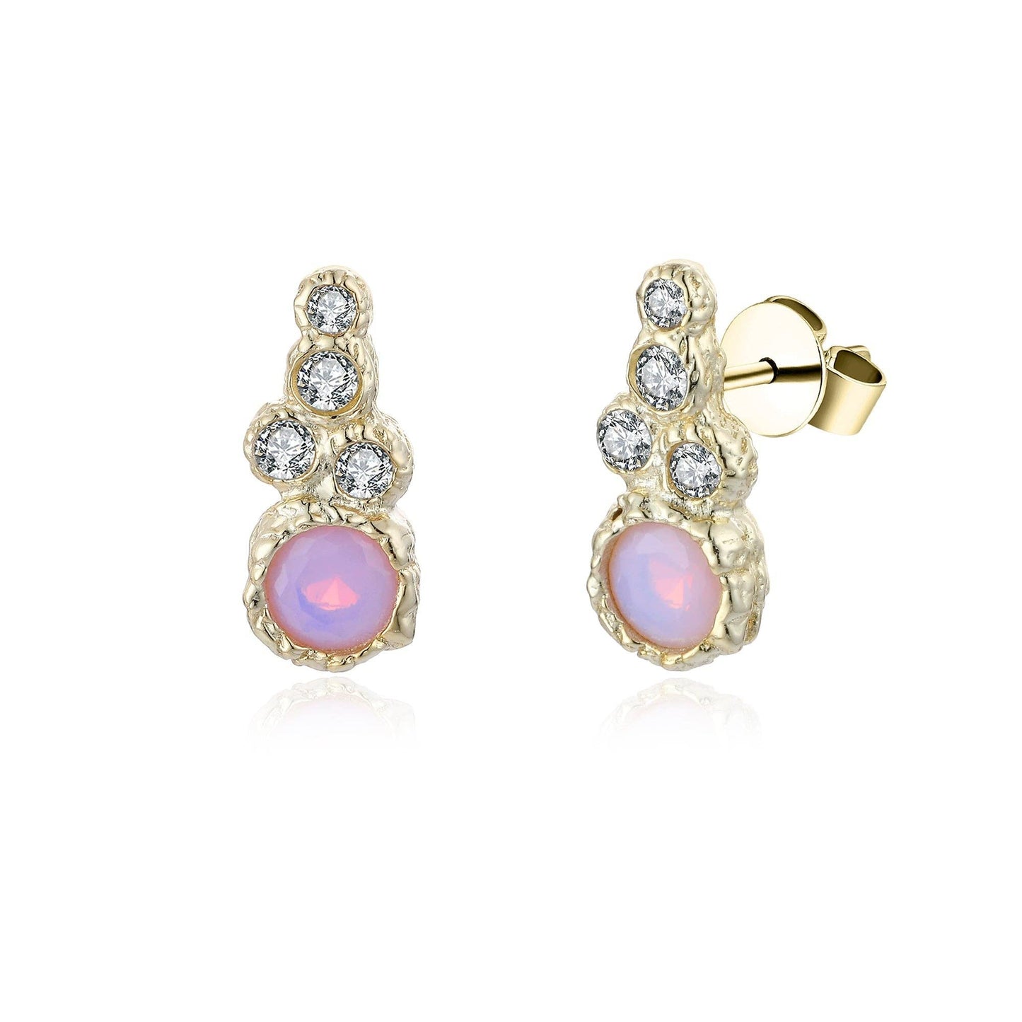 Opalite Topaz Ear Climbers
