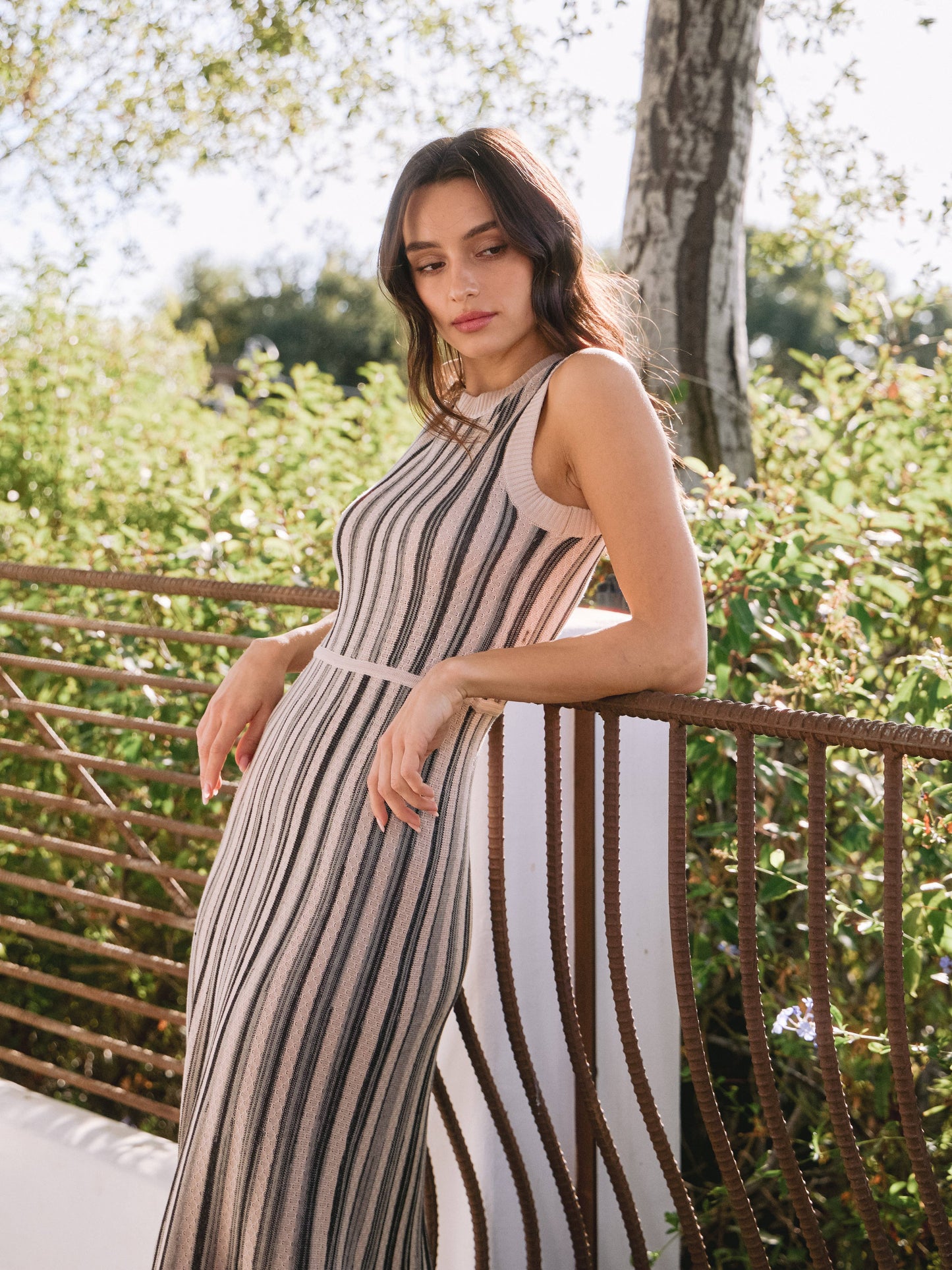 The Silvia Striped Sweater Dress